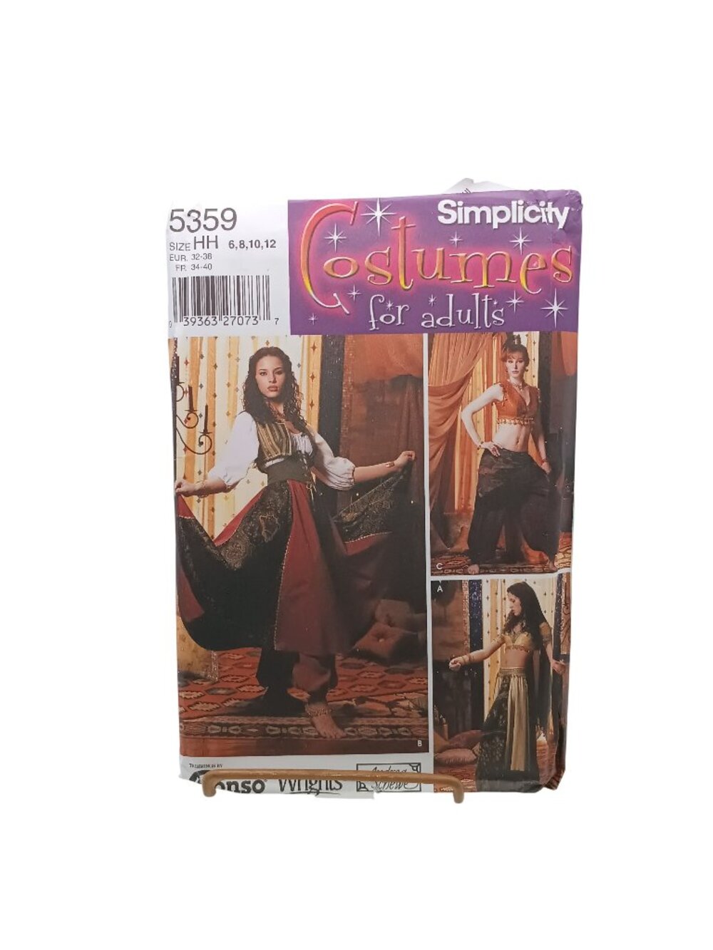 Vintage UNCUT Simplicity 5359 Costume Sewing Pattern For Adults Size HH 6-12 Mis